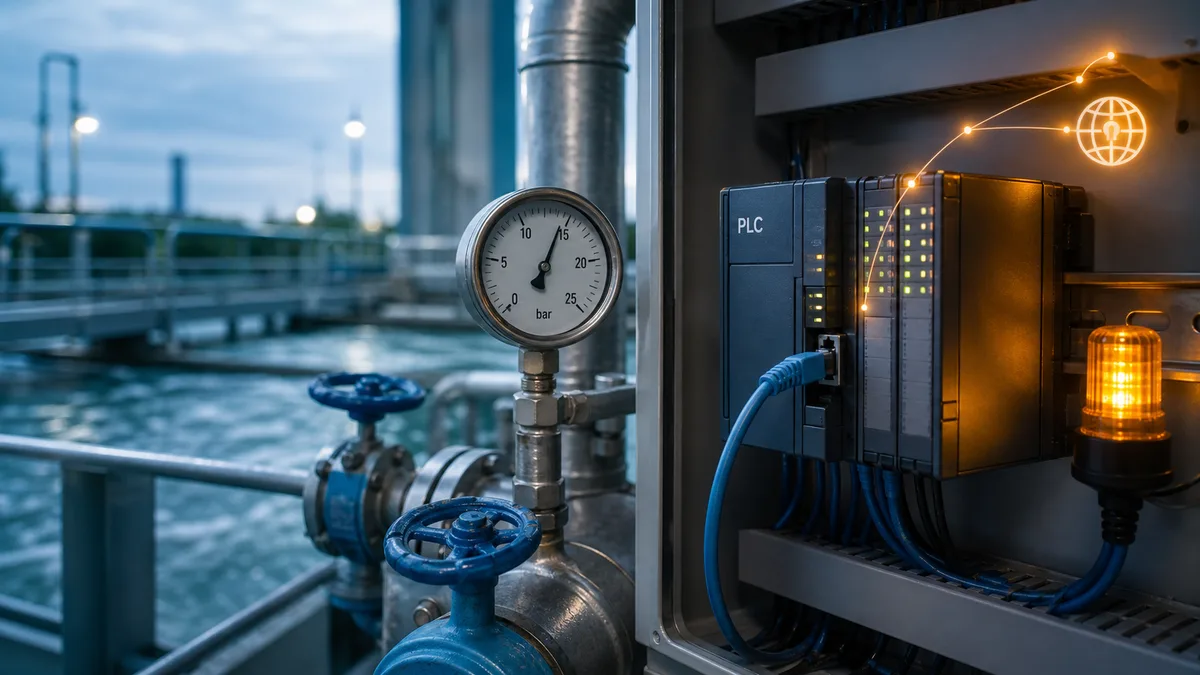 Editorial image of water infrastructure controls under remote-access review