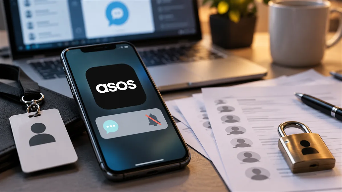 Editorial image of a business owner reviewing customer notification platform access, audit logs, and vendor controls after an unauthorized app alert.