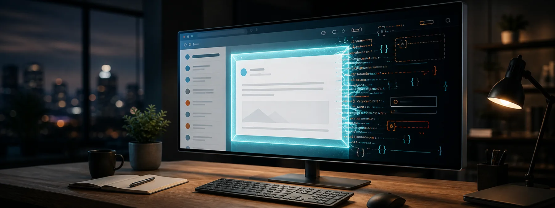 Editorial image of a business webmail inbox boundary review with browser, email, and security controls visible.