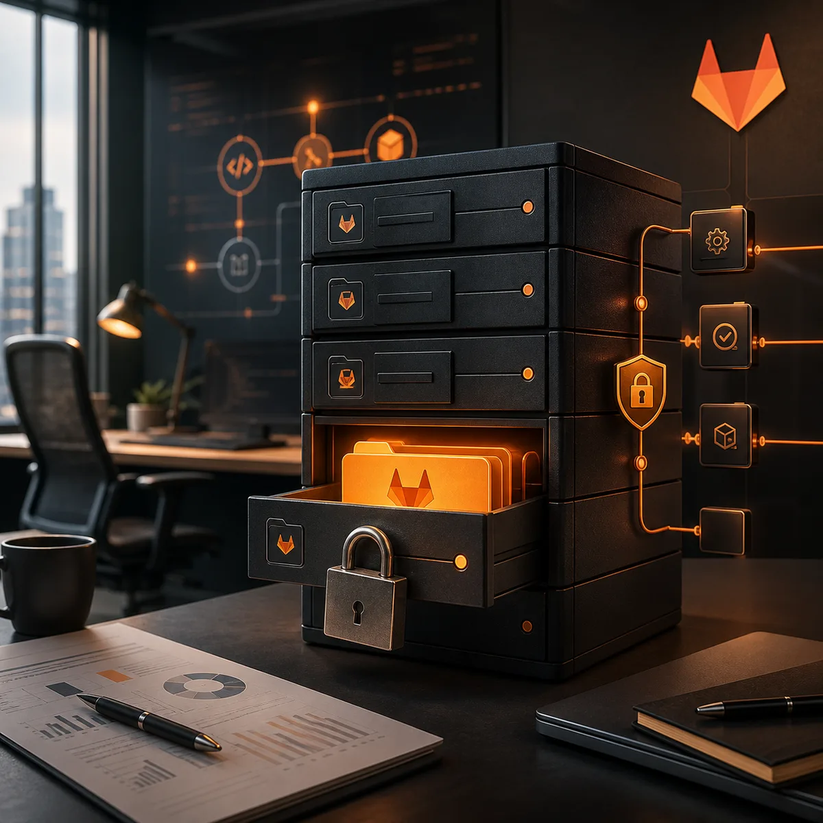 Business owner reviewing GitLab repository ownership and CI/CD security