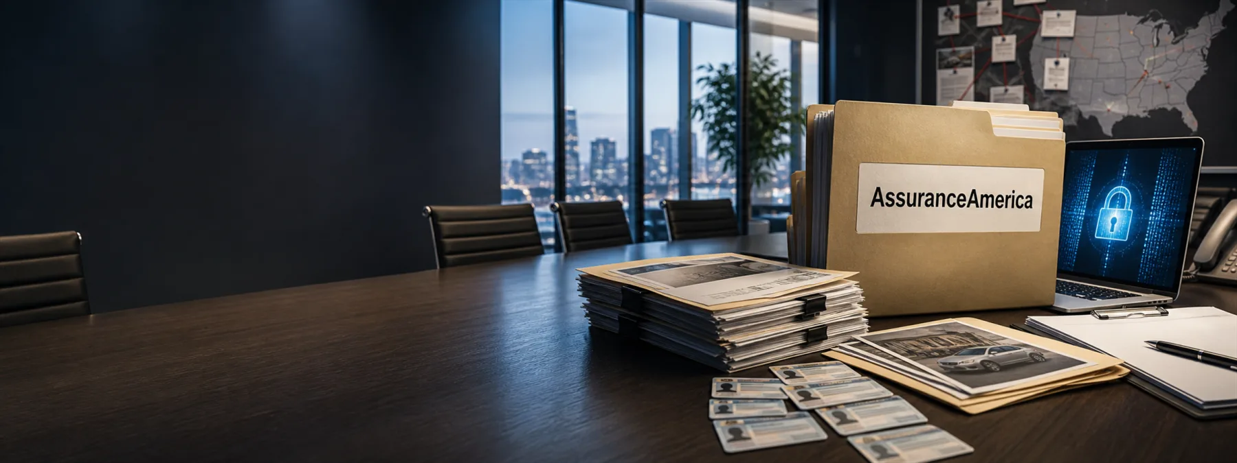 Editorial image about the AssuranceAmerica data breach, driver-license records, insurance files, and vendor data review for business owners